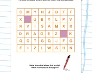 Double letter: opposites puzzle