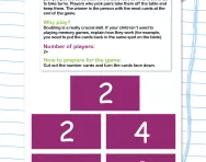 Double me Memory Game worksheet