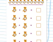 Doubles up to double 5 worksheet