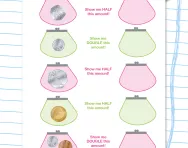 Doubling and halving money worksheet