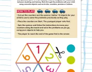 Doubling and halving numbers 1-10 game