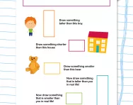 Drawing lengths and heights worksheet