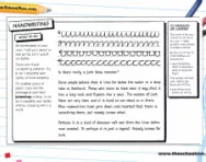 Early handwriting patterns worksheet