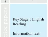 KS1 English SATs practice paper set A