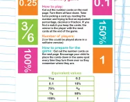 Equivalent fractions, decimals and percentages memory game