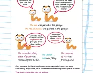 Expanded noun phrases explained worksheet