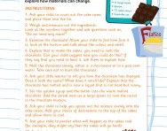 Experimenting with edible materials activity