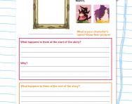 Exploring story characters worksheet