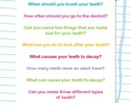 Find facts about teeth worksheet