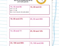Find the common factors: speed challenge