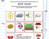 Find the rhyme using ‘ou’ worksheet