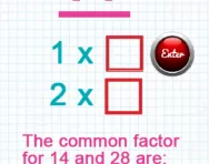 Finding common factors tutorial
