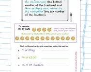 Finding fractions of quantities