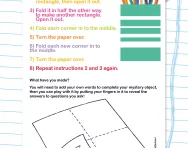 Following instructions puzzle activity
