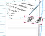 Formal letter-writing worksheet