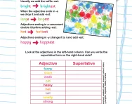 Forming the superlative worksheet