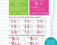 Fractions: addition and subtraction worksheet