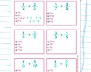 Fractions addition practice worksheet
