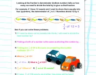 Fractions: sharing numbers worksheet