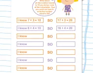 From number bonds to 10 to number bonds to 20 worksheet