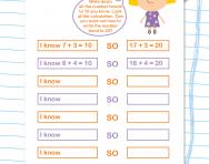 From number bonds to 10 to number bonds to 20 worksheet