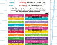 Fronted adverbials football worksheet