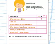 Punctuation worksheet
