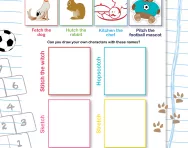 Funny -tch names worksheet