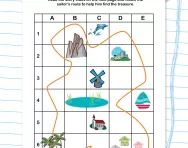 Grid coordinates treasure hunt