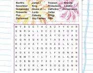 Guy Fawkes wordsearch