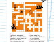Halloween crossword puzzle 