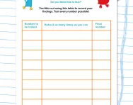 Halving investigation worksheet