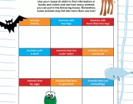 Identifying animal features worksheet