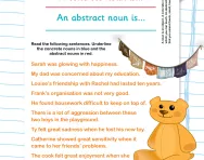 Identifying concrete and abstract nouns worksheet