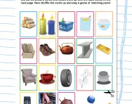 Identifying materials worksheet