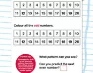Identifying odd and even numbers