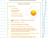 Imperatives in an instruction text worksheet