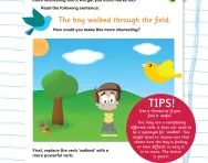 Improving writing: verbs and adverbs worksheet