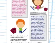 Improving writing with adjectives worksheet