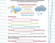 Improving writing with expanded noun phrases worksheet