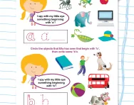 Initial sounds: a and b