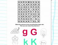 Initial sounds: g and k