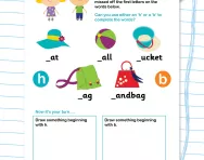 Initial sounds: h and b