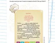 Instruction text puzzle