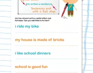 Introducing capital letters and full stops