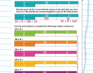 Introducing the grid method worksheet