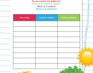Investigate shadows worksheet
