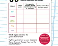Investigating forces - pushes activity