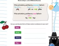 Irregular plurals: words ending in y worksheet
