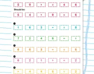 Jumbled number sentences division worksheet